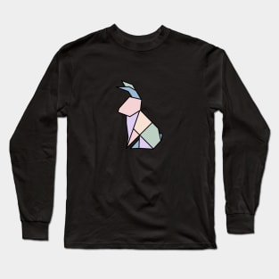 Pastel Origami Rabbit Long Sleeve T-Shirt